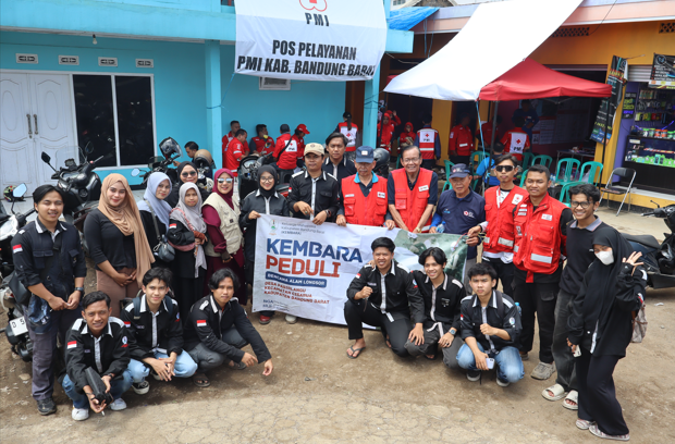 Penyaluran Donasi Bencana Longsor Cisarua - PMI